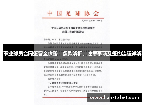 职业球员合同签署全攻略:条款解析、注意事项及签约流程详解 职业球员合同签署全攻略:条款解析、注意事项及签约流程详解
